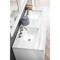 James Martin Vanities Athens 60in Double Vanity, Glossy White w/ 3 CM Arctic Fall Solid Surface Top E645-V60D-GW-3AF - alternate 2